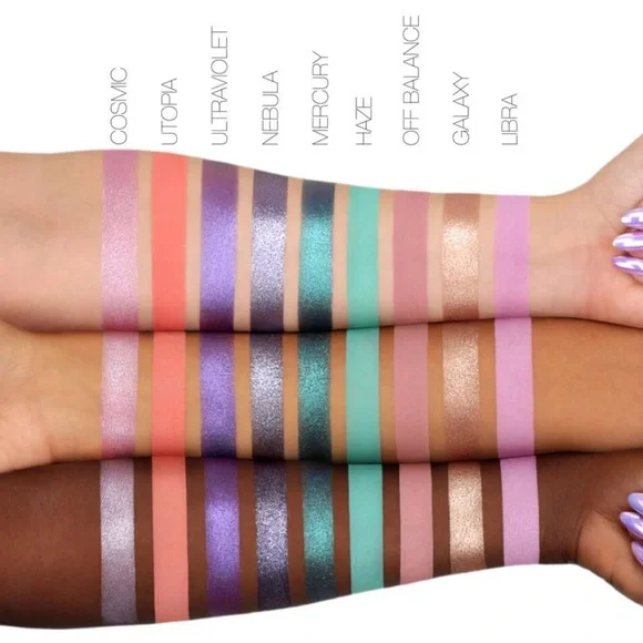 NWOB HUDA BEAUTY Mercury Retrograde Eyeshadow Palette Shimmer Bold Neutral Tones - Picture 5 of 5